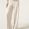 Pantalón Palazzo Deportivo Con Raya Vertical