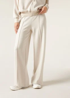 Pantalón Palazzo Deportivo Con Raya Vertical