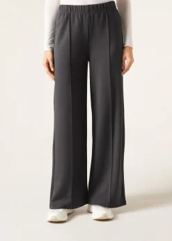 Pantalón Palazzo Deportivo Con Raya Vertical