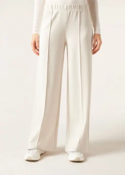 Pantalón Palazzo Deportivo Con Raya Vertical