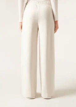 Pantalón Palazzo Deportivo Con Raya Vertical