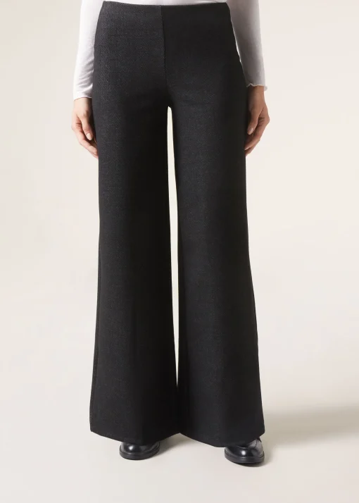 Pantalón Palazzo Efecto Espiga