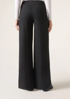 Pantalón Palazzo Efecto Espiga