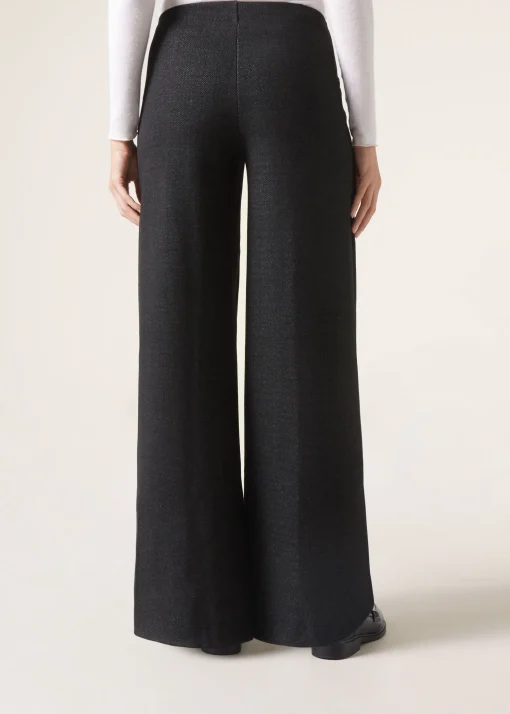 Pantalón Palazzo Efecto Espiga