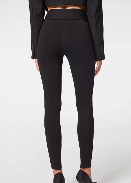 Pantalón Sailor Efecto Shapping Con Detalle Botones