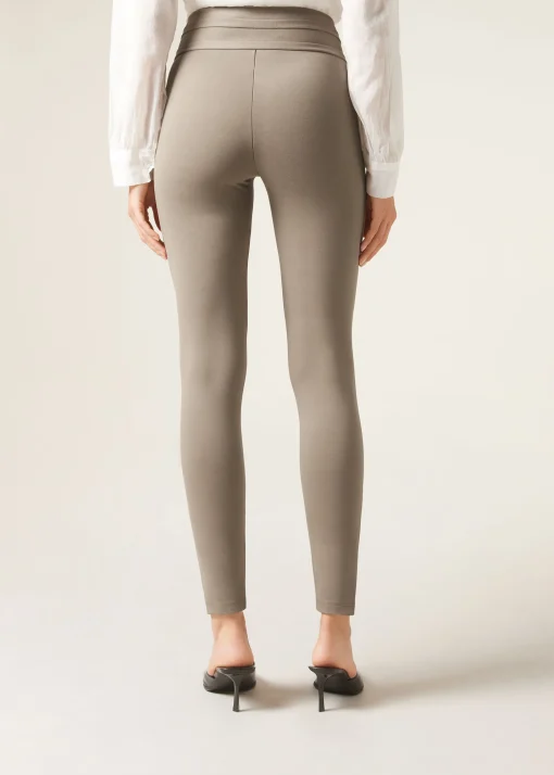 Pantalón Sailor Efecto Shapping Con Detalle Botones