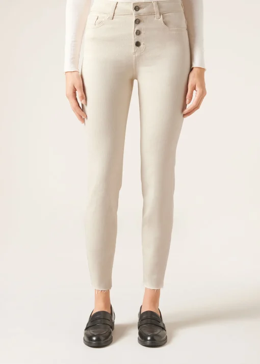 Pantalón Súper Skinny Detalle Botones