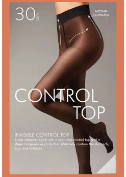 Pantis Moldeadores Transparentes 30 Deniers Top Control