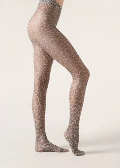 Pantis Transparentes 30 Deniers Estampado Animal Print