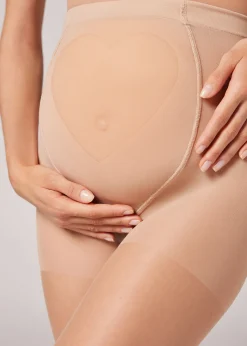 Pantis Transparentes 20 Deniers Premamá con Corazón Transparente