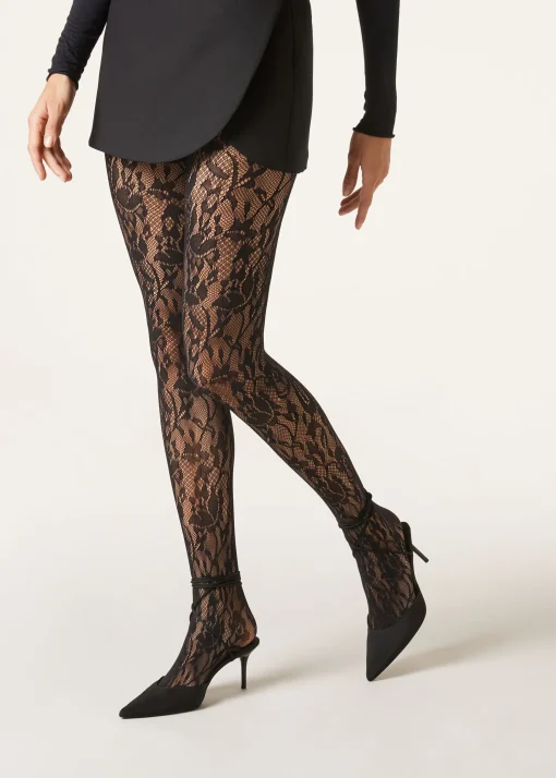 Panty De Encaje Con Flores