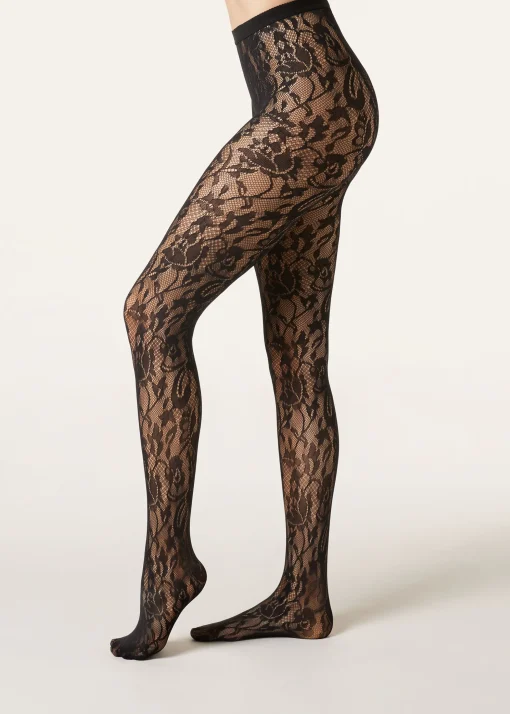 Panty De Encaje Con Flores