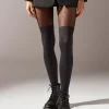 Panty  Efecto Calza Con Lunares