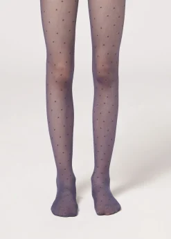 Panty Efecto Red Con Lunares