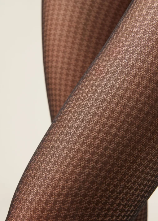 Panty Transparente Cuadro Vichy