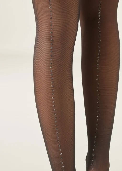 Panty Transparente Línea Posterior Glitter