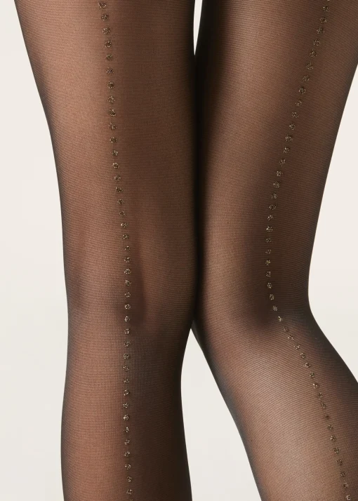 Panty Transparente Línea Posterior Glitter