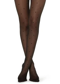 Panty Transparente Lunares