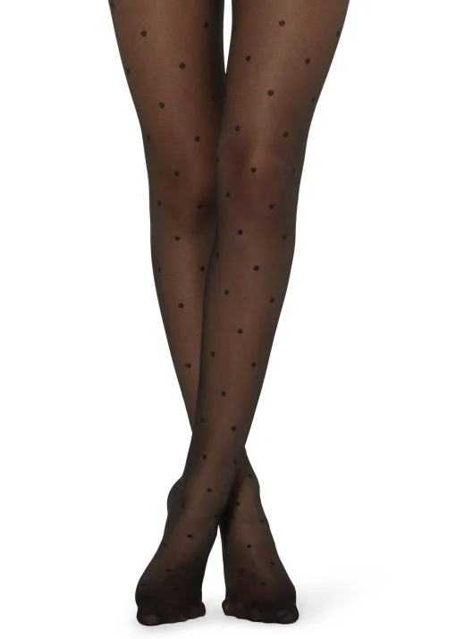 Panty Transparente Lunares
