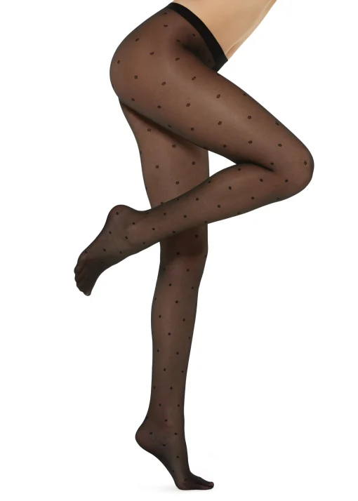 Panty Transparente Lunares