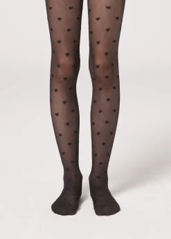 Panty Transparentes Con Corazones