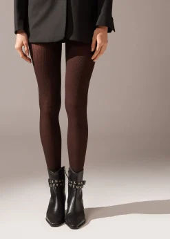 Panty Tupido Cashmere Efecto Canalé