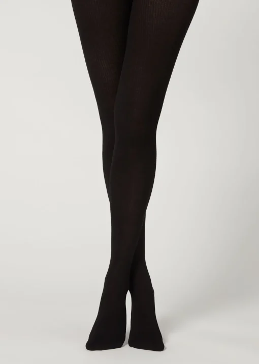 Panty Tupido Cashmere Efecto Canalé