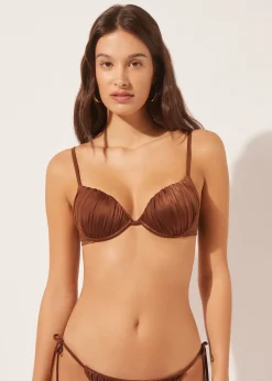 Push-up Bikini Shiny Satin