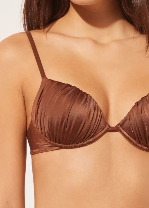 Push-up Bikini Shiny Satin