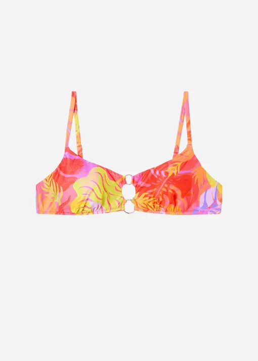 Top Brassiere Relleno Ligero Bikini Tropical Pop