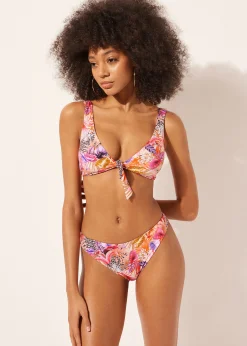 Top Brassiere Reversible Bikini Wild Foliage