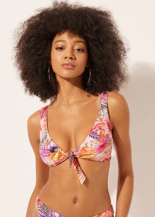 Top Brassiere Reversible Bikini Wild Foliage