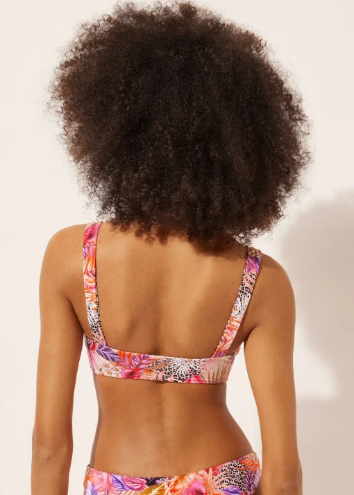 Top Brassiere Reversible Bikini Wild Foliage