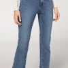 Vaqueros Cropped acampanados