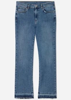 Vaqueros Cropped acampanados