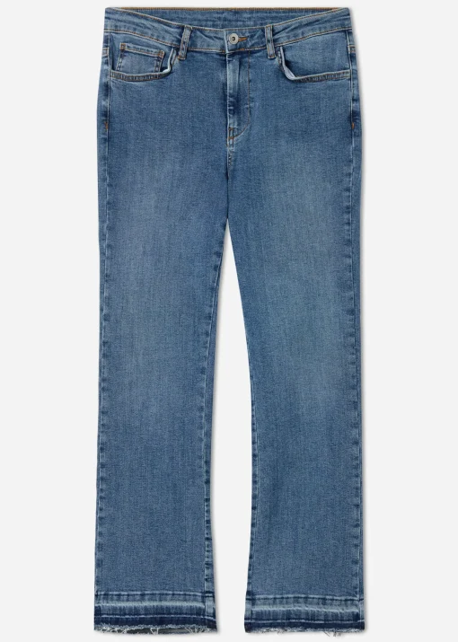Vaqueros Cropped acampanados