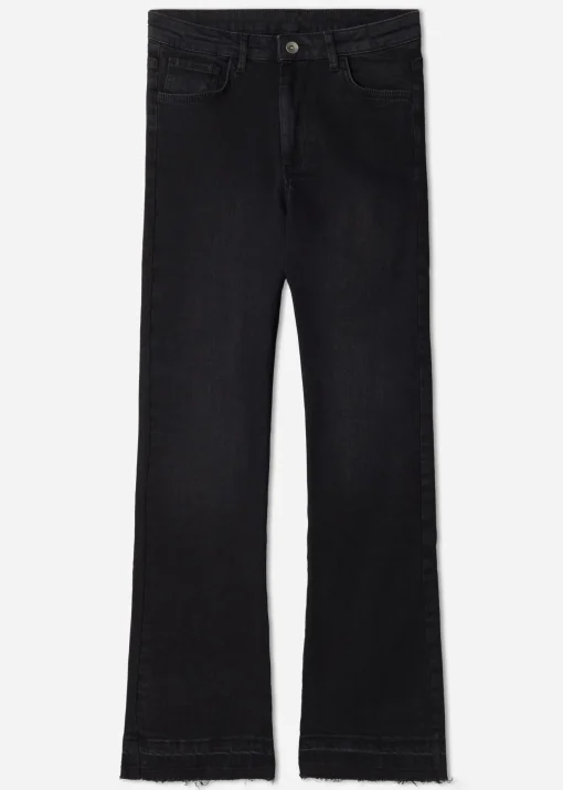 Vaqueros Cropped acampanados