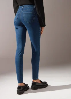Vaqueros Push Up Skinny de Cintura Alta Soft Touch