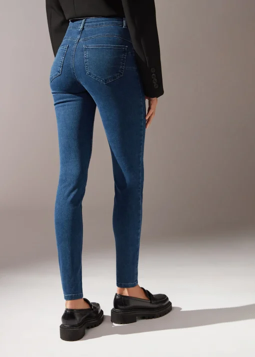 Vaqueros Push Up Skinny de Cintura Alta Soft Touch