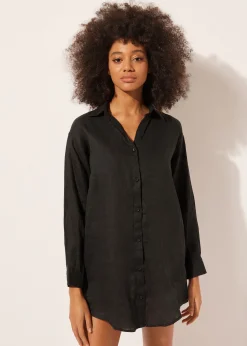 Vestido Camisa de Lino