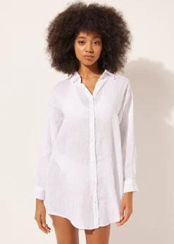 Vestido Camisa de Lino