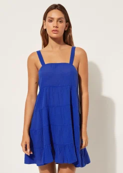 Vestido Corto con Volantes