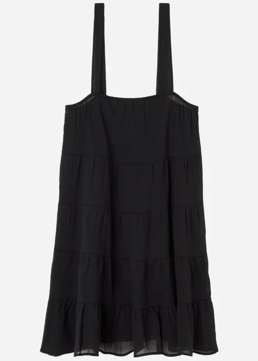 Vestido Corto con Volantes